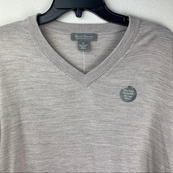 NWT Daniel Cremieux Signature V-Neck wool sweater - Picture 5 of 9